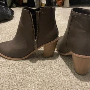 Brown booties